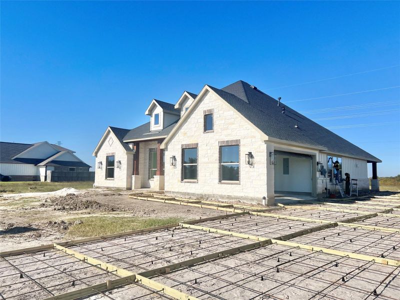 One of the few homes with a side garage