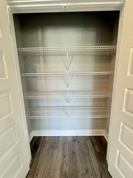 Linen closet in hallway.

*Photo is from a previous listing displaying the completed floor plan some options and selections may vary from actual home.