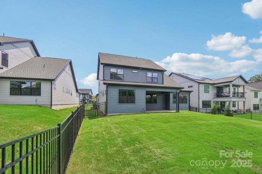 fenced yard fenced yard