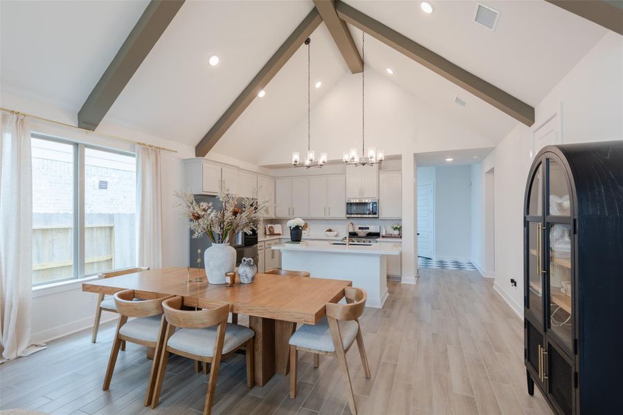 Furnished interior view inside a new home in , New Caney (Image 11).