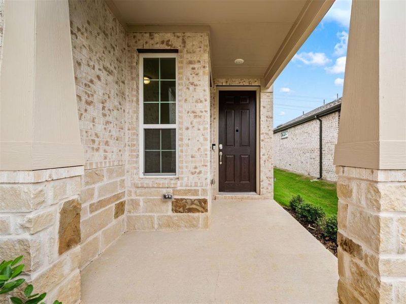 Exterior details and patio area of a home in Del Webb at Legacy Hills, Celina (Image 3). Exterior details and patio area of a home in Del Webb at Legacy Hills, Celina (Image 3).