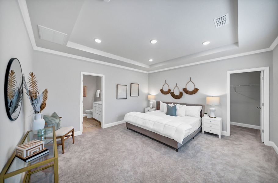 Furnished interior view inside a new home in Monroe Preserve, Chapin (Image 15).