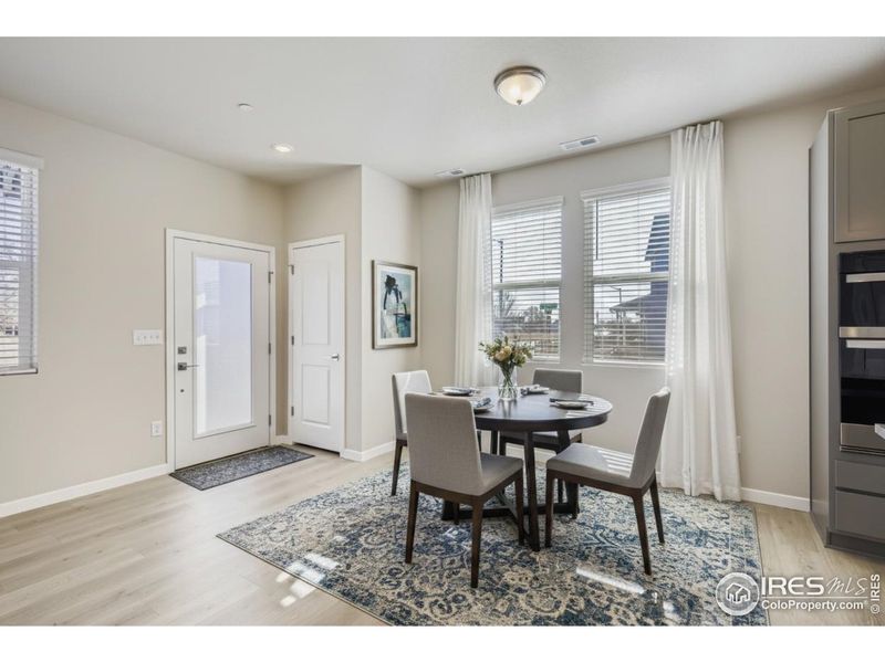 Dedicated dining space