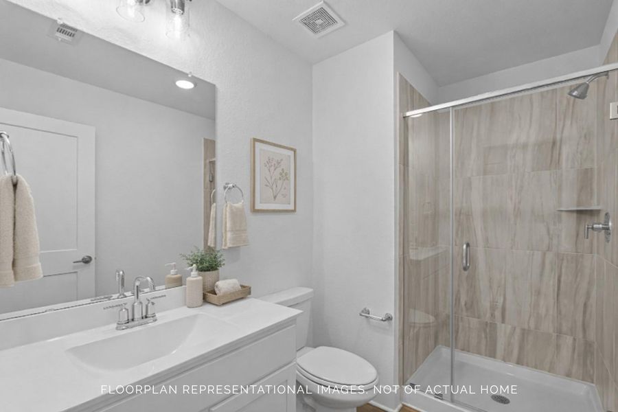 Furnished interior view inside a new home in Pinewood at Grand Texas, New Caney (Image 13).