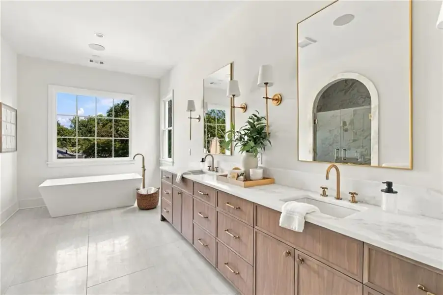 Furnished interior view inside a new home in , Atlanta (Image 58).