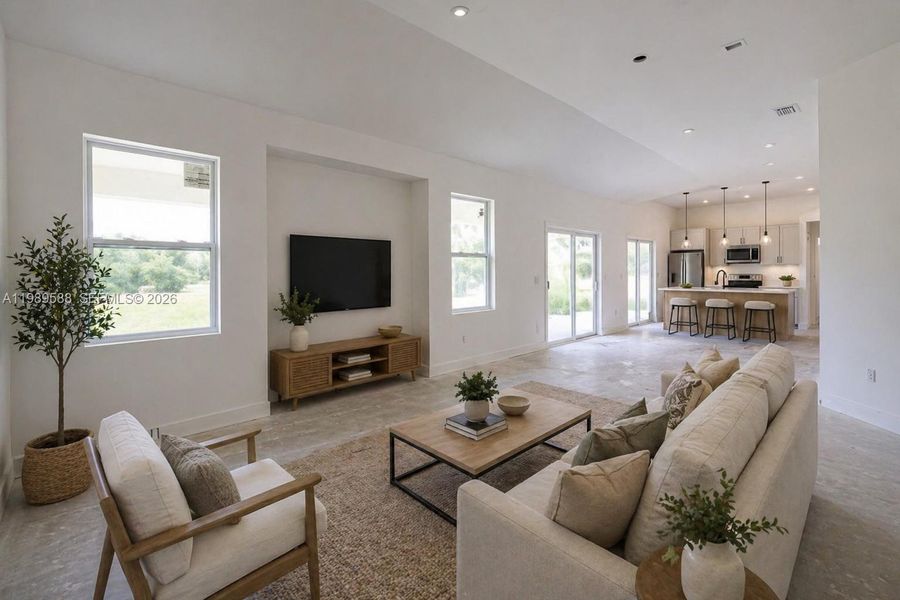 Image digitally enhanced and virtually altered; actual property condition may differ.
