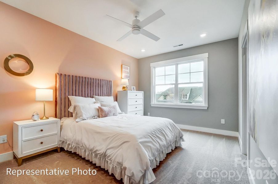 Furnished interior view inside a new home in Robinson Oaks, Gastonia (Image 15). Furnished interior view inside a new home in Robinson Oaks, Gastonia (Image 15).