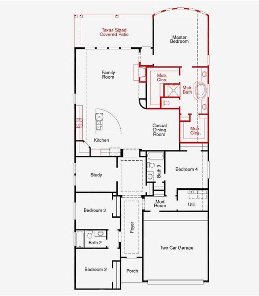 2D floor plan layout of this home in , Conroe, TX (Image 3). 2D floor plan layout of this home in , Conroe, TX (Image 3).