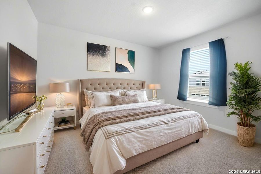 Furnished interior view inside a new home in Senna, San Antonio (Image 14).