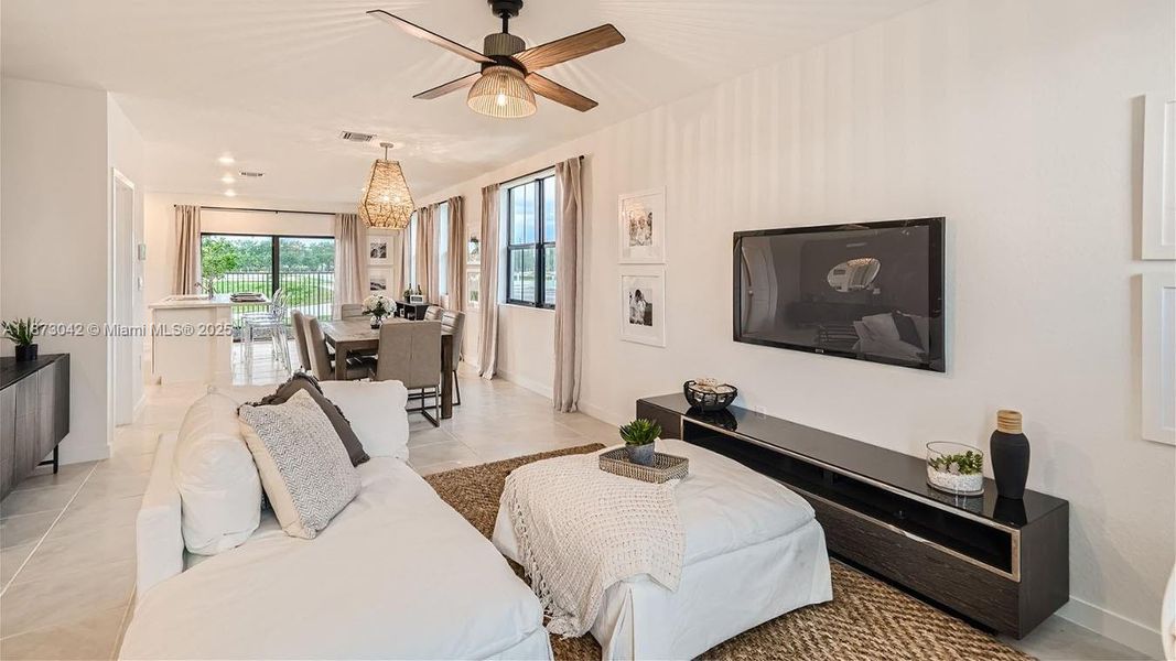 Furnished interior view inside a new home in Palm Cay, Florida City (Image 12).