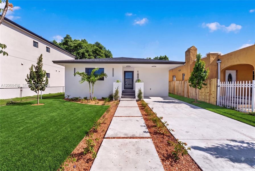 Exterior details and patio area of a home in , Miami (Image 2). Exterior details and patio area of a home in , Miami (Image 2).