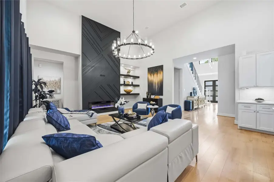 Furnished interior view inside a new home in Artavia, Conroe (Image 5).