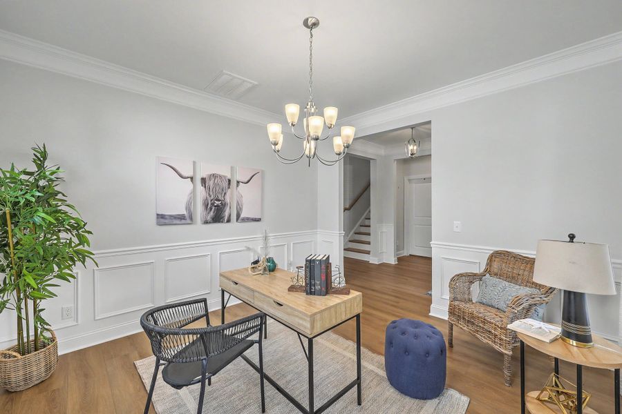Furnished interior view inside a new home in Parker's Preserve, Ridgeville (Image 39).
