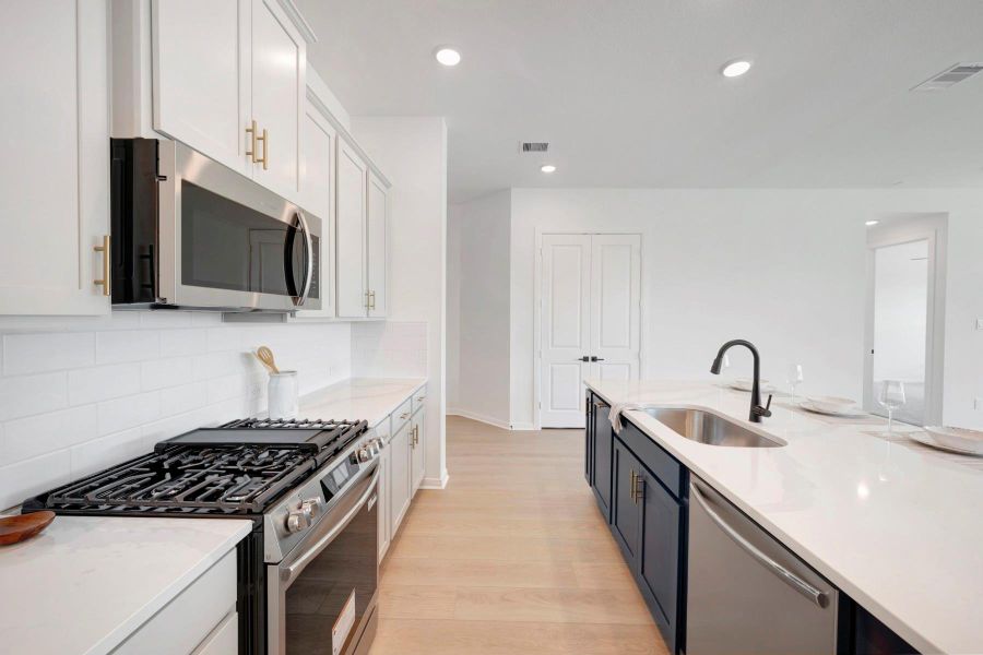 Furnished interior view inside a new home in Jordan Ranch - Terrace Collection, Fulshear (Image 9).