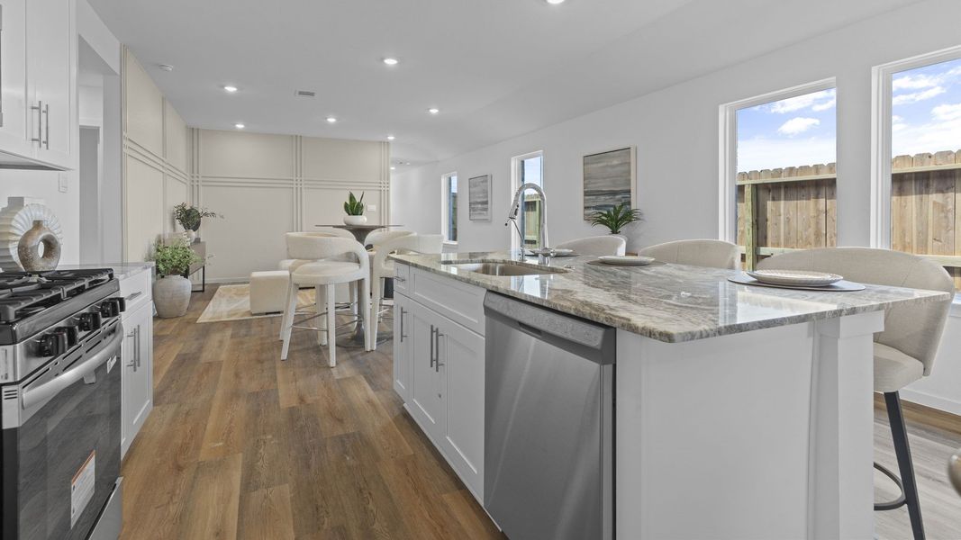 Furnished interior view inside a new home in Tamarron, Fulshear (Image 10).