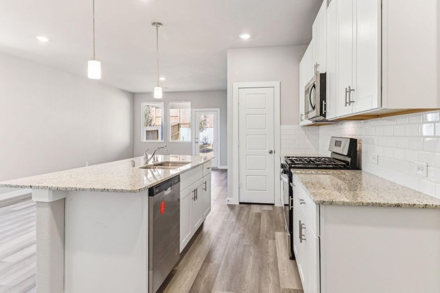 Photo is not of the actual home, but is an inspirational photo of builder’s model home and may depict options, furnishings, and/or decorator features that are not included