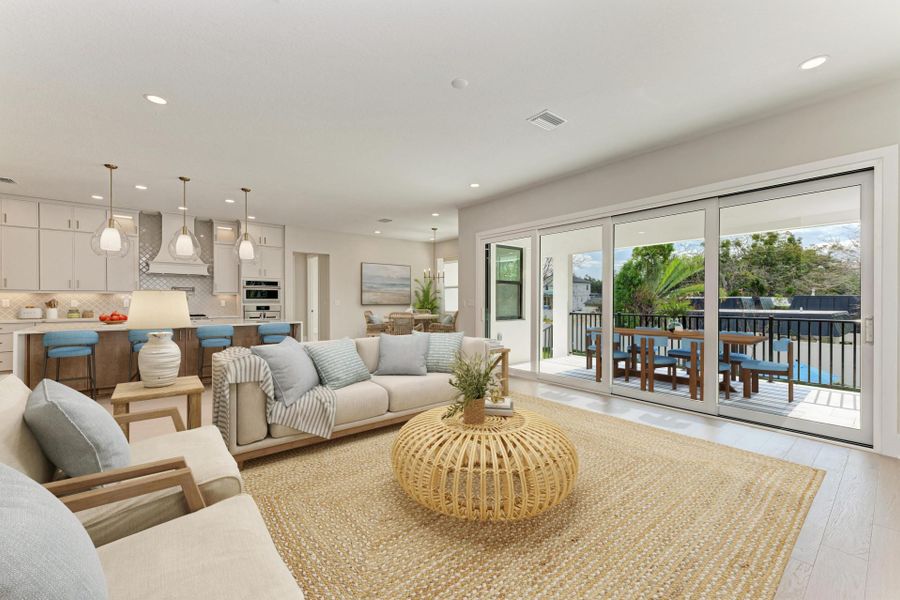 Representative furnished interior of a home built from the Granada A by Homes by WestBay in City Homes - South Tampa, Tampa (Image 5).