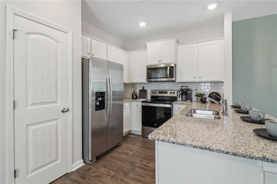 Furnished interior view inside a new home in , Atlanta (Image 17).