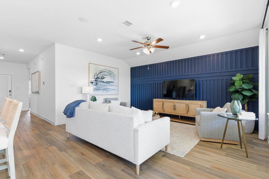 Furnished interior view inside a new home in Westland Ranch 50' Homesites, League City (Image 6).