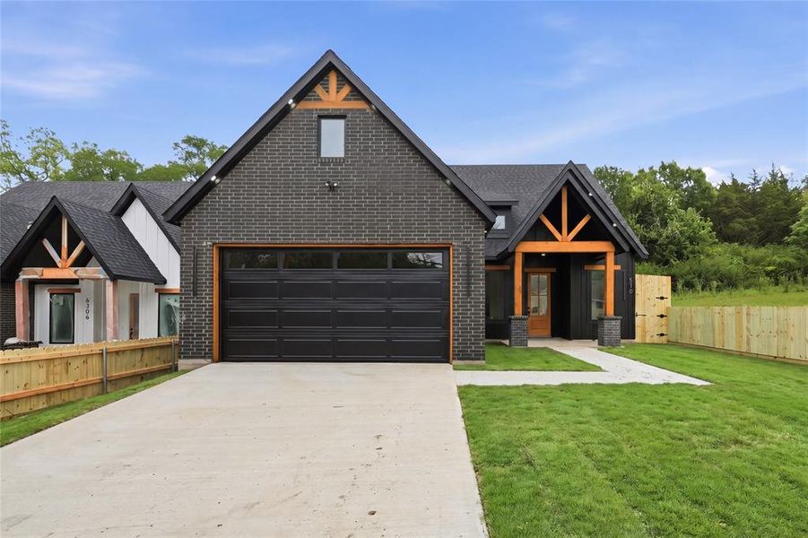 Front exterior of a new home in , Dallas, TX, highlighting curb appeal (Image 19).