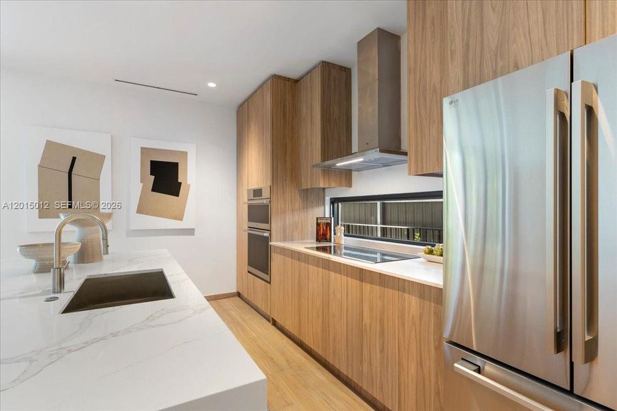 Furnished interior view inside a new home in , Miami (Image 37).