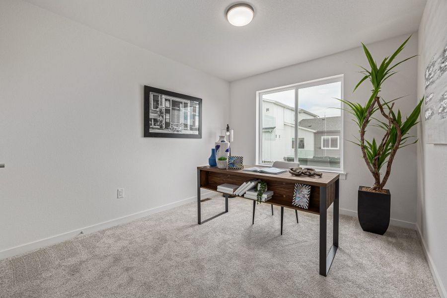 Furnished interior view inside a new home in The Vistas at West Mesa, Colorado Springs (Image 25).