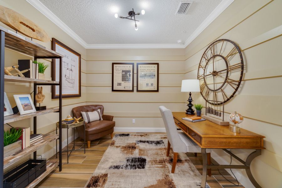 Furnished interior view inside a new home in Gatherings® of Lake Nona, Orlando (Image 17). Furnished interior view inside a new home in Gatherings® of Lake Nona, Orlando (Image 17).