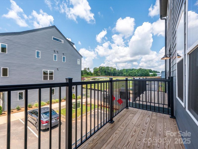 Outdoor Living with Modern Black Rail.