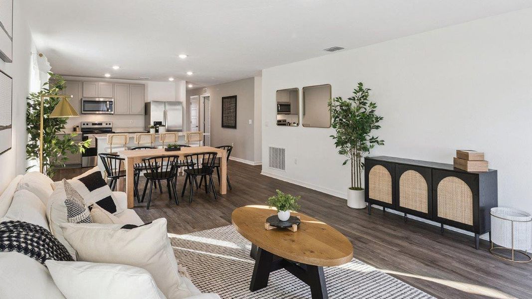 Furnished interior view inside a new home in Leoma's Landing, Lake Wales (Image 7). Furnished interior view inside a new home in Leoma's Landing, Lake Wales (Image 7).