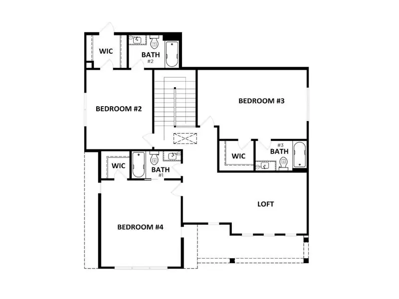 2D floor plan layout of this home in Livingstone Park, Kennesaw, GA (Image 3).