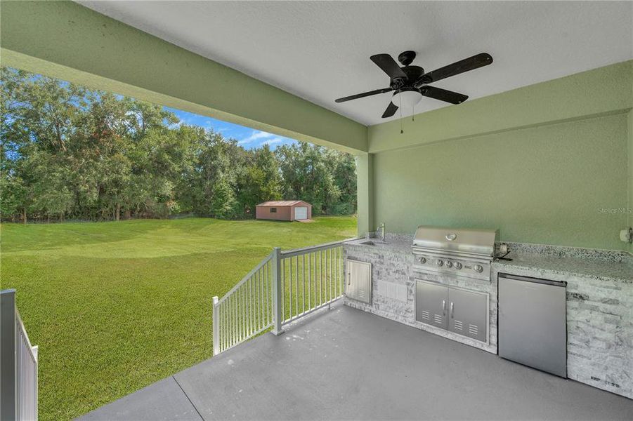Exterior details and patio area of a home in , Dade City (Image 29).