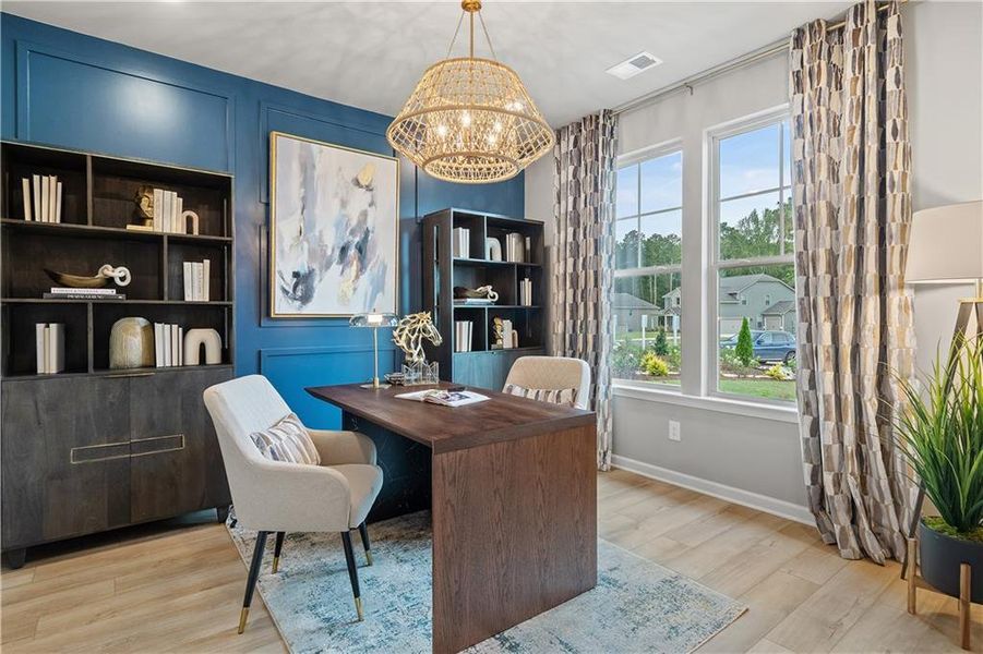 Furnished interior view inside a new home in Riverbend Overlook, Fayetteville (Image 9).