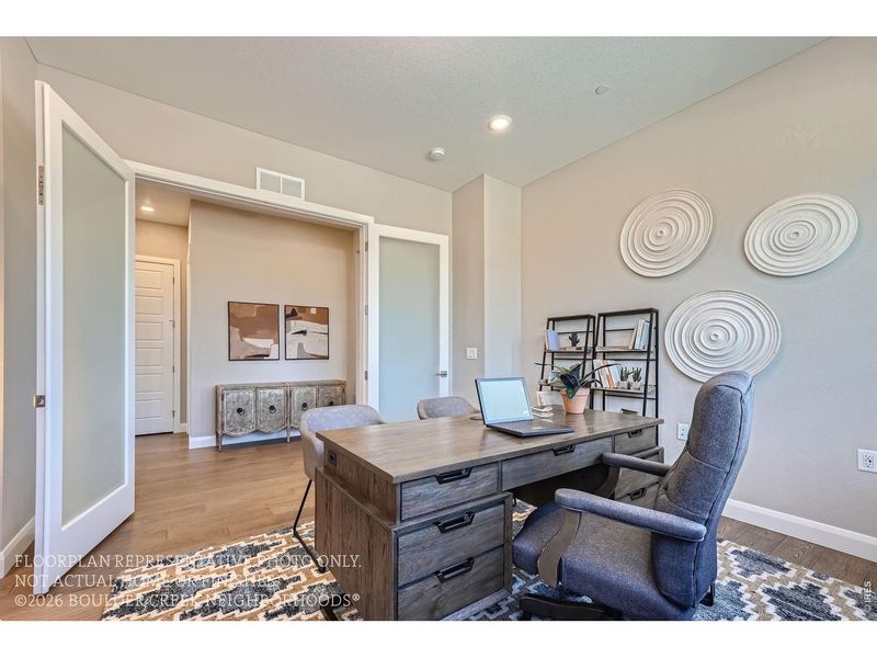 Furnished interior view inside a new home in , Boulder (Image 32).