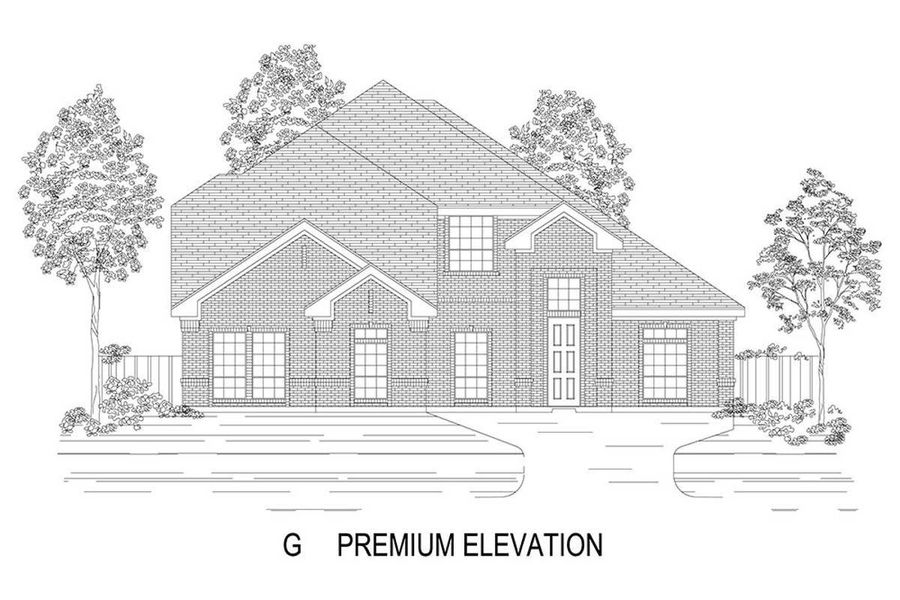 Representative rendering of the exterior for the Birchwood 2FSW (w/Media) by First Texas Homes (Image 13).