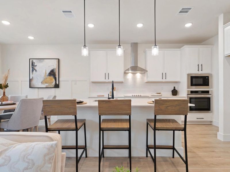 Furnished interior view inside a new home in Lake Park Villas, Wylie (Image 11).