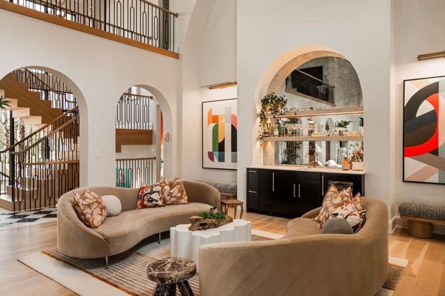 Furnished interior view inside a new home in , Sandy Springs (Image 53).