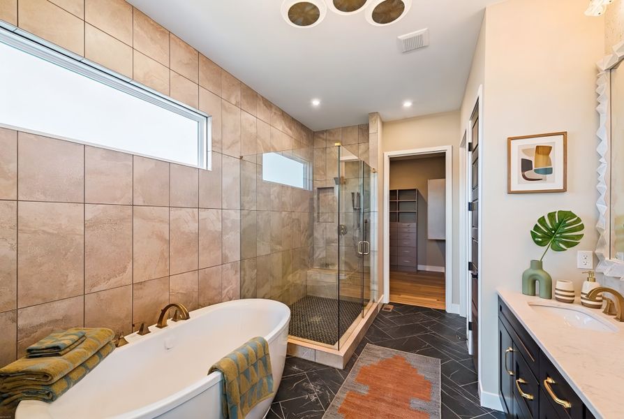 Furnished interior view inside a new home in Hidden Fields, Hoschton (Image 5).