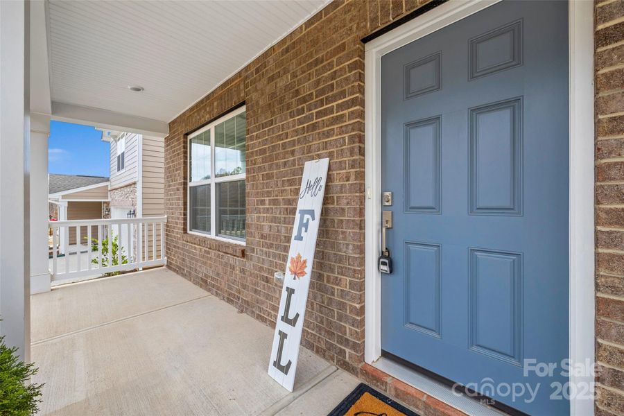 Exterior details and patio area of a home in Creekside Cottages, Bessemer City (Image 4).