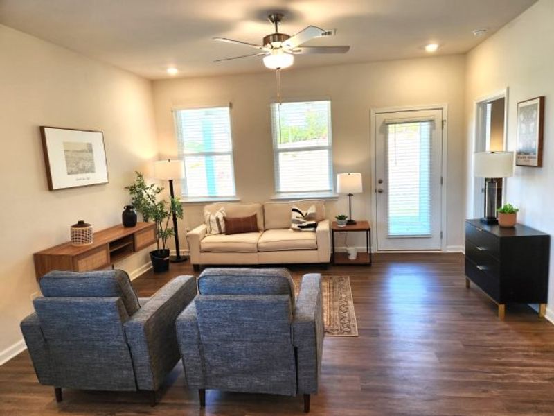 Representative furnished interior of a home built from the Waterford Townhome by Piedmont Residential in The Retreat at Browns Ridge, Newnan (Image 7).