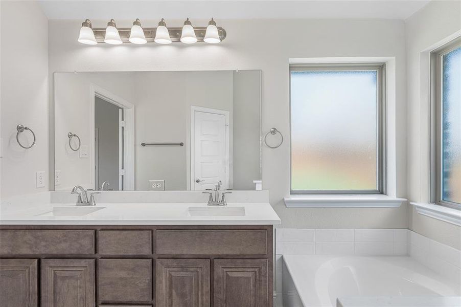 Furnished interior view inside a new home in Creekview Meadows, Pilot Point (Image 9).
