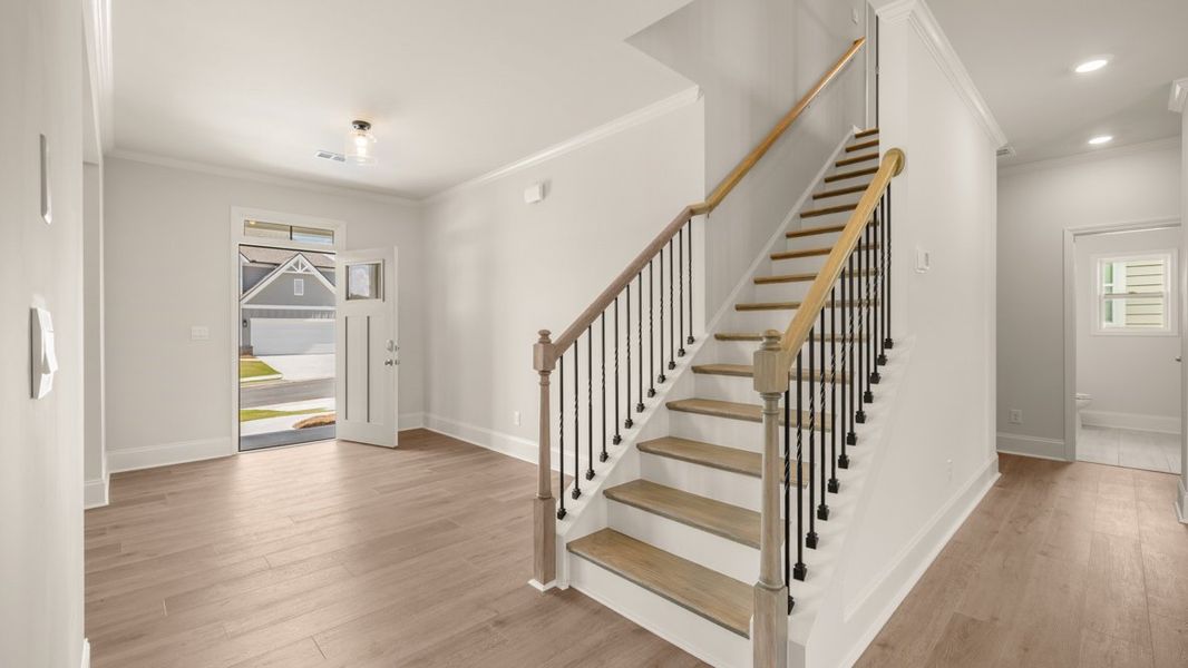 Representative unfurnished interior of a home built from the Lynnbrook by D.R. Horton in Hamptons at Riverwood East, Dallas (Image 14).