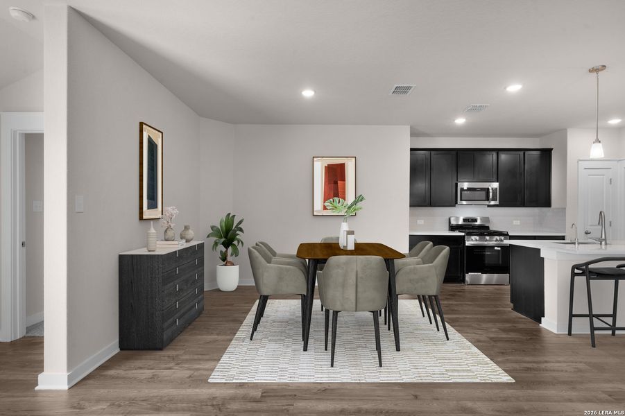 Furnished interior view inside a new home in Westridge, San Antonio (Image 8).