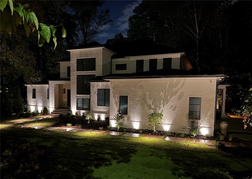 Front exterior of a new home in , Sandy Springs, GA, highlighting curb appeal (Image 26).