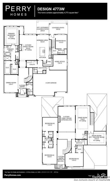 2D floor plan layout of this home in The Dominion 70', San Antonio, TX (Image 5). 2D floor plan layout of this home in The Dominion 70', San Antonio, TX (Image 5).