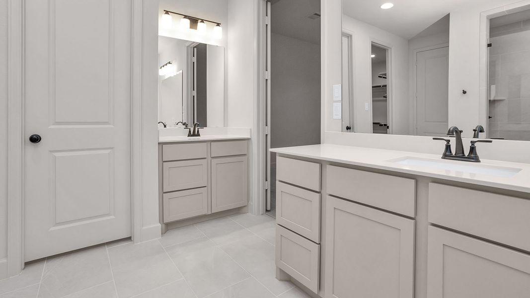 Furnished interior view inside a new home in Grand Central Park, Conroe (Image 13).