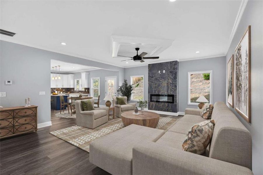 Furnished interior view inside a new home in , Gainesville (Image 27).