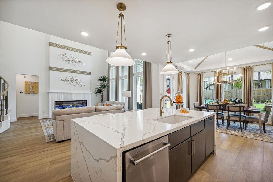 Representative furnished interior of a home built from the The Collins by Westin Homes in Flora, Hutto (Image 29).