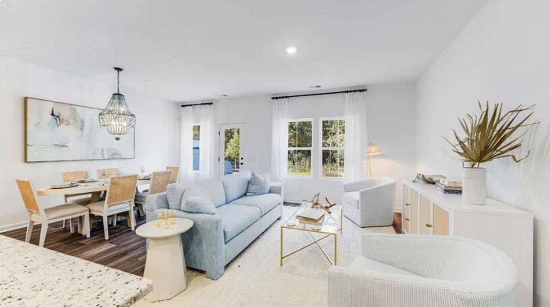 Furnished interior view inside a new home in Limehouse Farms, Summerville (Image 3).