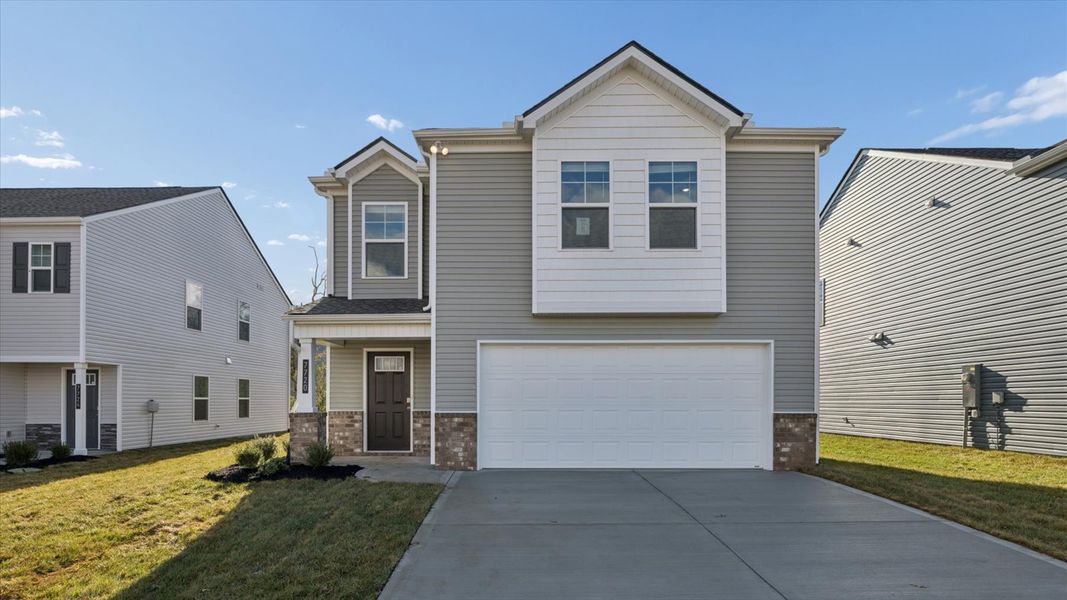 Front exterior of a new home in Belhaven, Knoxville, TN, highlighting curb appeal (Image 1).
