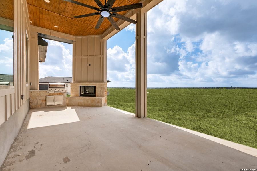 Exterior details and patio area of a home in , La Vernia (Image 26).